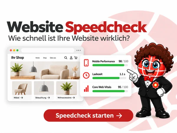 Zum kostenlosen Speedcheck -> Wie schnell ist Ihre Website?
